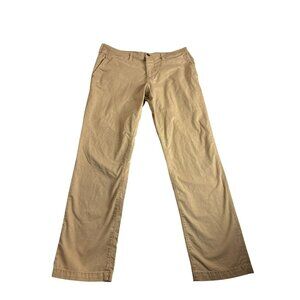 American Eagle Next Level Flex Slim Straight Pants 36x32 Tan Cotton Blend Mens